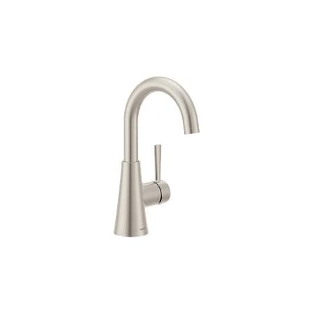 Moen Ronan One-Handle High Arc Bathroom Faucet in Spot Resist Brushed Nickel 84021SRN